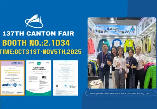 The Professional Outdoor wear & Sportswear Manufacturers: PASSION CLOTHING At 138th Canton Fair