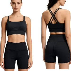 Compression crop top sets