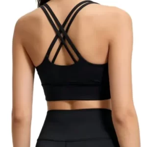 Compression sports Bras black back