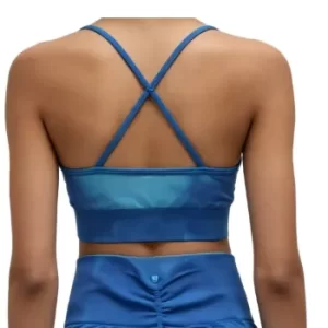 Compression sports Bras blue back