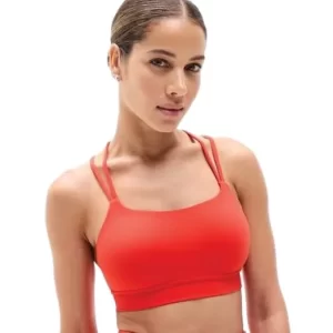 Compression sports Bras pink front