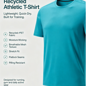15 Recycled Athletic T-shirts blue