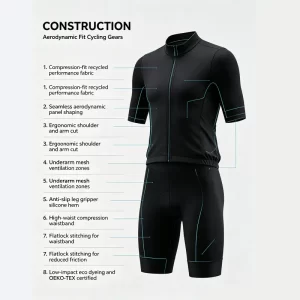 Aerodynamic fit Cycling gears