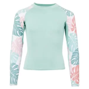 Customized kids long sleeve printed rash guard shirts (2)