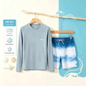 Surfing shirts and shorts
