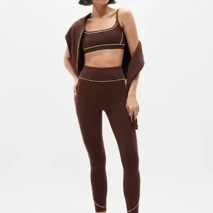 WOMENS Square Neck Picot Sports Bra (1)