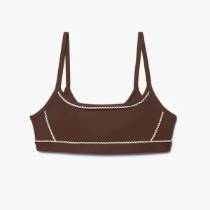WOMENS Square Neck Picot Sports Bra