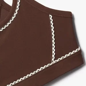 WOMENS Square Neck Picot Sports Bra (4)