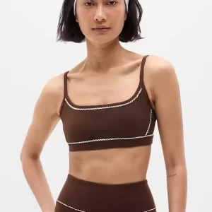 WOMENS Square Neck Picot Sports Bra (5)