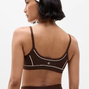 WOMENS Square Neck Picot Sports Bra (6)